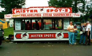 1 of 4 stands at UM mister spots cheesesteak stand at UM