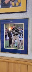 jim harbaugh framed picture, signed
