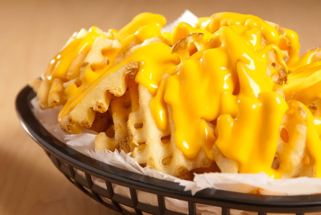 cheese waffle fries